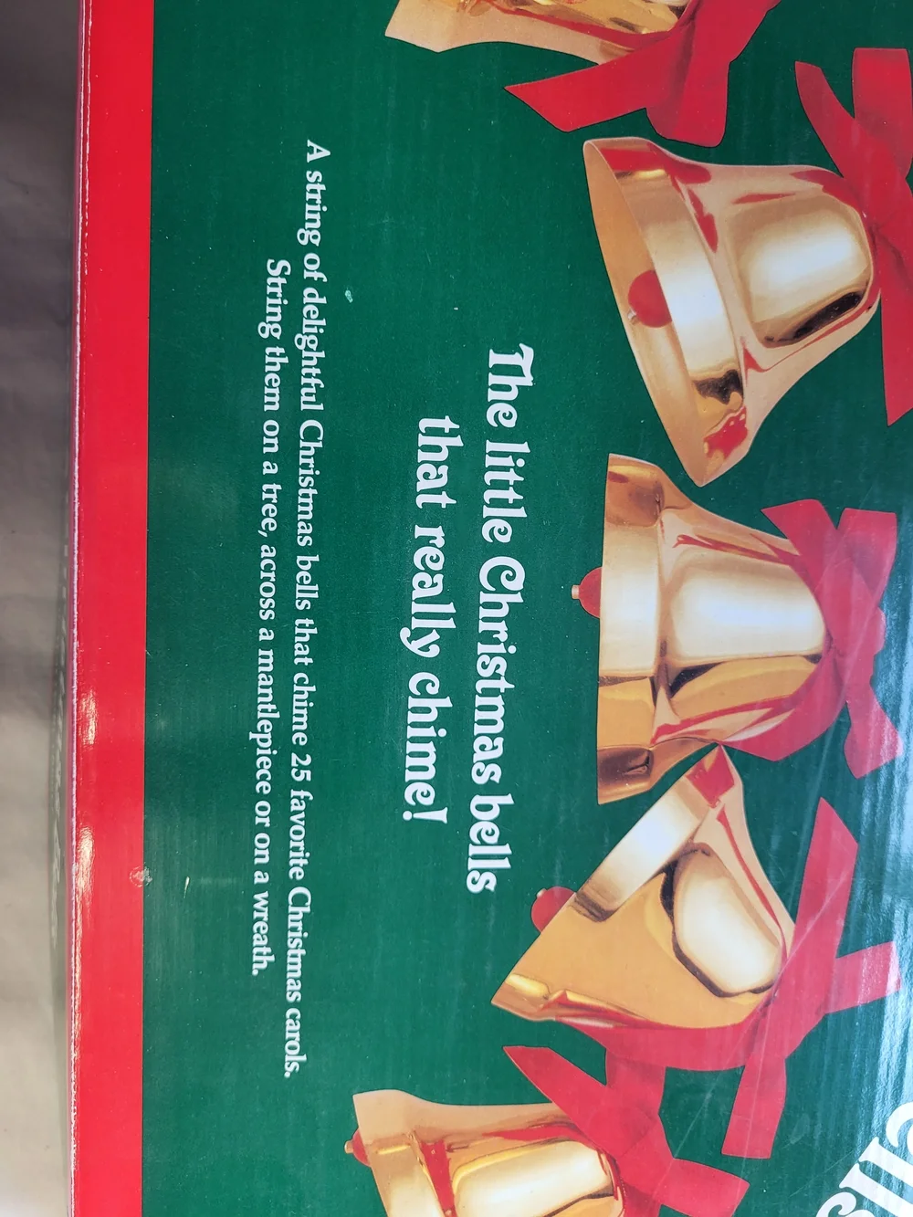 Vintage Ye Merrie Minstrel Caroling Christmas Bells 12 String Musical Working